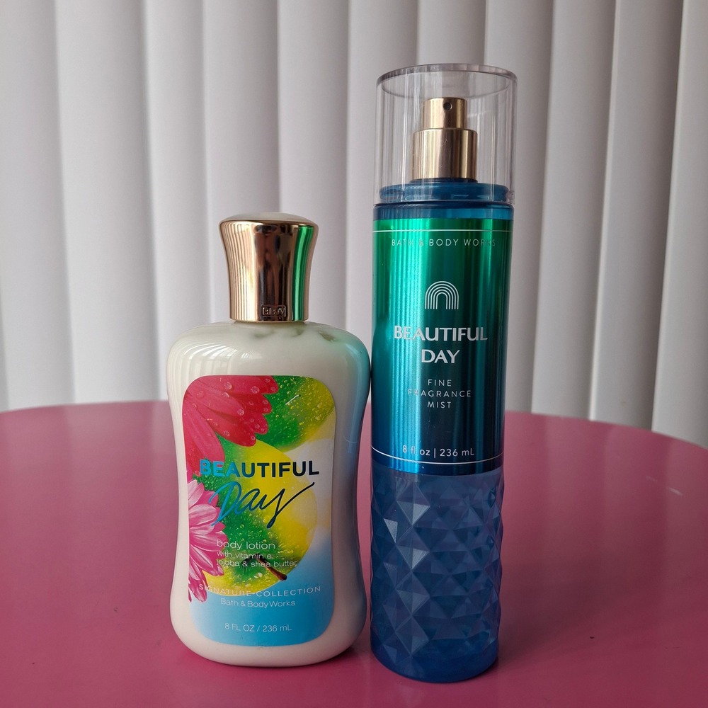 Bath & Body Works BEAUTIFUL DAY Fragrance Mist & Body Lotion Set of 2